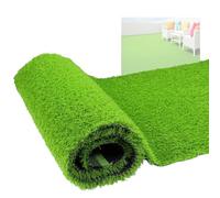 YJEUZCD Artificiel Herbe Gazon, Poils Réaliste Synthétique Tapis, Intérieur Extérieur Faux Pelouse, Animal Compagnie Faux Herbe Tapis Tapis avec Trous De Drainage(50x180cm/19.7x70.9in)