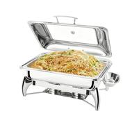 YJEUZCD Chafing Plats Pour Buffet, Réchauffeurs Alimentaires Pour Réceptions Fournitures De Restauration, Comptoir Présentation Plateau, Réfrigéré Condiment Contenant(6.5 cm/1 grid)