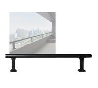 YJEUZCD Clôture Rail Horizontale Métal Pont Garde-Corps, Mur Prolongateur Clôture Plat Garde-Corps Trousse, Temporaire Piscine Cour Balcon Renforcé Piquet Clôture(50x20 cm)