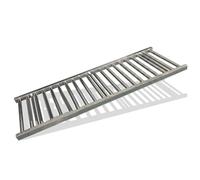 YJEUZCD Convoyeur À Rouleaux Par Gravité Galvanisé, Glissière De Déchargement Modulable Pour Transfert De Colis Et Entrepôt(Silver-(W)40cm,200cm)