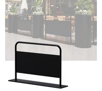 YJEUZCD De Plein Air Diviseurs pour À Manger Domaines, Rectangulaire Planteur Boîte pour Intérieur, Patio Porche Jardin Décoratif Panneau Diviseurs Clôture Basse(Zwart,100x80cm/39.3x31.4in)