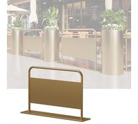 YJEUZCD De Plein Air Diviseurs pour À Manger Domaines, Rectangulaire Planteur Boîte pour Intérieur, Patio Porche Jardin Décoratif Panneau Diviseurs Clôture Basse(Gold,150x80cm/59x31.4in)