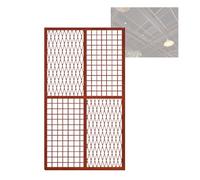 YJEUZCD Décoratif Métal Plafond Tuiles Panneaux, Fil Mur Grille Confidentialité Écran Intérieur Partition, Barres Toit De Maison Gousset Assiette(135x70cm)