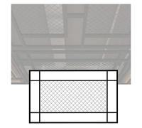 YJEUZCD Décoratif Plafond Tuiles Panneaux, Peint Fil Mur Grille Panneau, Métal Intérieur Écran Partition, Barres Stands Toit De Maison Gousset Assiette(160x120cm)