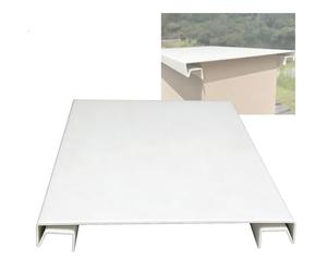 YJEUZCD Extérieur Mur Goutte De Pluie Bord du Gouffre Garde, Goutte À Goutte Clignotant pour Limite Mur, Dessus Mural Décoratif Plaque De Recouvrement Déviateur Déflecteur(40x90cm/15.7x35.4in)