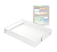 YJEUZCD Glisser Tiroirs pour Cuisine, Doux Fermer Tiroir Stockage des Étagères, Sortez Chaussure Armoire Organisateur, Armoire Cuisine Tiroirs Support(52.5x40cm)