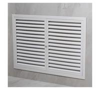 YJEUZCD Grille D'Aération Aluminium Trappe De Visite | Encastrable Cache Compteur Magnétique Double Porte Profondeur 3,5 Cm Pour Vannes CVC(55x40cm)
