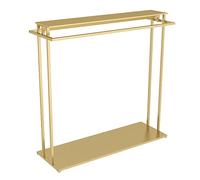 YJEUZCD Métal Vêtements Support pour Suspendu Vêtements, Armoire Placard Vêtement Supports pour Chambre, Portable Boutique Vente Au Détail Étagère(Gold,47.2x19.6x51.1in)