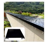 YJEUZCD Mur Goutte À Bord du Gouffre Clignotant Aluminium, Extérieur Pluie Garde, Protecteur Couverture pour Limite, Haut Décoratif Assiette(30x80cm/11.8x31.5in)