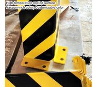 YJEUZCD Palette Support Publier Protecteurs, Rayonnage Gardes avec Matériel en Forme De U, Acier Cadre Bord Protecteurs, Stationnement Garage Protection Colonne(13x10x80x0.5cm)