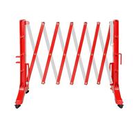 YJEUZCD Plastiques Extensible Barricade Grille, Pliant Sécurité Grille, Connectable Industriel Écoles Trafic Ciseaux Porte, Entrepôt Accordéon Grille(Rosso,5pcs-95x350cm)
