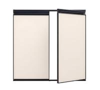 YJEUZCD Portes Placard Aluminium sans Perçage Double Cadre Battant(55x75cm)
