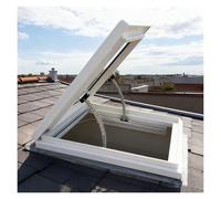 YJEUZCD Puits De Lumière Fenêtres pour Maison Toit, Résidentiel Fenêtres pour Véranda Maison, Grenier Affichage Aluminium Lumière du Jour Porte, Détection De Pluie Fermer(80x120cm/31.5x47.2in)