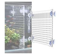 YJEUZCD Séparateur D'Aquarium en Acrylique Transparent 5mm avec Ventouses, Cloison De Séparation pour Cohabitation des Poissons