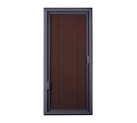 YJEUZCD Stores sans Fil pour Intérieur Windows Filtrage De La Lumière, Verre Rideaux avec Cadre en Aluminium, Bureau Salle De Bain Cuisine Restaurant Horizontal Ombre Black-Out(Brun,400x300 mm)