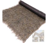 YJEUZCD Synthétique Chaume Herbe Toit, Artificiel Mexicain Paille Rouler, Extérieur Faux Chaume Toiture, Ferme Terrasse Plage Toiture Décoratif(1x9.5m/3.3x31.2ft)