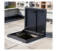 YJEUZCD Toit Accès Trappe, Commercial Toit Sécurité Porte avec Changer Poignée, Puits De Lumière Évent Trappe Couverture, Caves Quitter Grenier Eh Bien Sortie Couvercle(120x100 cm/47.2x39.4 in)