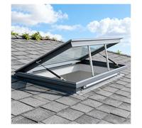 YJEUZCD Toit Puits De Lumière Résidentiel, Fenêtres pour Véranda Maison, Aluminium Lumière du Jour Porte, Grenier Affichage Fenêtre(50x95cm/19.7x37.4in)