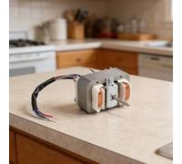 YJF6825 Extracteur de moteur compact en acier inoxydable ultra fin 100 W pour systèmes de ventilation de cuisine modernes (dans le sens des aiguilles d'une montre)