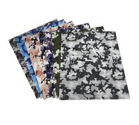 YJFY 6 feuilles Film de transfert flex Rouleau Vinyle Thermocollant Film Transfert Vinyle 30.5 * 25CM Pour DIY t-shirts sacs et vêtements bonnets pantalons autres tissus (Camouflage)