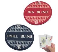 YJFY Bouton de poker en céramique - Format étui - Bouton de poker - Garde de carte de poker - Grand aveugle - Accessoire de poker pour joueurs professionnels - Texas Hold'em (rouge)