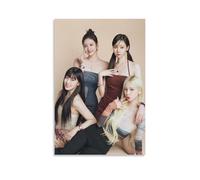 YJHXYCCS Aespa Affiche décorative sur toile pour chambre à coucher avec couverture d'album de musique Motif célèbre chanteur 30 x 45 cm