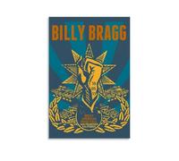 YJHXYCCS Billy Bragg Série de couvertures d'album de musique célèbre chanteur sur toile, décoration murale, peinture pour chambre à coucher, 20 x 30 cm, sans cadre
