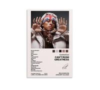 YJHXYCCS Central Cee Affiche de peinture sur toile pour album de musique célèbre chanteur, décoration murale, 30 x 45 cm, style sans cadre