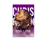 YJHXYCCS Impression sur toile de la série Chris Brown pour album de musique célèbre chanteur, décoration murale, décoration pour chambre à coucher, 20 x 30 cm, style sans cadre
