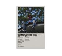 YJHXYCCS J. Cole Affiche sur toile pour album de musique célèbre chanteur, décoration murale, décoration pour chambre à coucher, 30 x 45 cm, style sans cadre