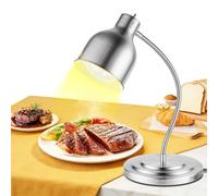 YJINGRUI Lampe chauffante pour Aliment Autonome 250W, argentée | Tuyau Extensible jusqu'à 70cm pour Buffet, Cuisine ou Restaurant