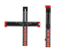 YJINGRUI Règle carrée en T 4 en 1 pour perçage 35,6 cm, règle d'angle pour le travail du bois, installation de poignées de tiroir, poignées de porte, armoires