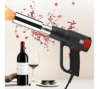 YJINGRUI Rétractable thermique en PVC pour capsules de vin 2000 W avec affichage numérique de 60 à 620 ℃ pour emballage de capsules de vin (noir)