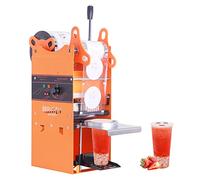 YJINGRUI Scellant manuel commercial de tasse de thé de bulle de machine de cachetage de tasse pour la tasse 300-500 de diamètre de 90/95 / 70/75 mm/heure (machine à sceller)