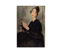 YJJECP Amedeo ModiglianiPoster de décoration murale imperméable moderne pour maison, lieu de travail, maison, facile à installer, style sans cadre, 40 x 60 cm