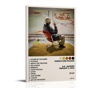 YJJECP B.B. Jacques Poesie D'une Pulsion Décoration murale imperméable moderne pour la maison, le lieu de travail, la maison, facile à installer, style cadre, 30 x 45 cm