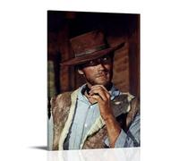 YJJECP Clint Eastwood Décoration murale imperméable moderne facile à installer Style cadre 60 x 90 cm