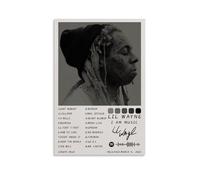 YJJECP Lil Wayne I Am MusicPoster de décoration murale imperméable moderne pour la maison, le lieu de travail, la maison, facile à installer, style sans cadre, 30 x 45 cm
