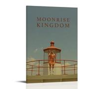 YJJECP Moonrise Kingdom Décoration murale imperméable moderne pour la maison, lieu de travail, décoration murale facile à installer, style cadre, 30 x 45 cm
