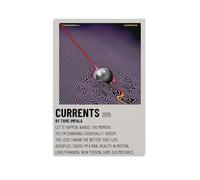 YJJECP Tame Impala Currents Décoration murale imperméable moderne pour la maison, le lieu de travail, la maison, facile à installer, style sans cadre, 40 x 60 cm