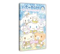 YJJGLZC Onegai My Melody Kuromi Poster sur toile pour décoration de chambre à coucher, bureau, chambre, cadeau (50 x 75 cm)