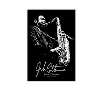 YJJGLZC Poster musical John Coltrane (1) sur toile pour décoration de chambre à coucher, bureau, chambre, cadeau, 20 x 30 cm