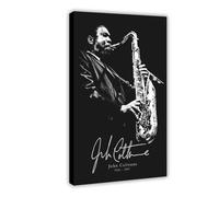 YJJGLZC Poster musical John Coltrane (1) sur toile pour décoration de chambre à coucher, bureau, chambre, cadeau, 60 x 90 cm