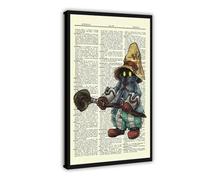 YJJGLZC Poster vintage de dictionnaire Vivi Final Fantasy (1) sur toile pour décoration de chambre à coucher, bureau, chambre, cadeau 20 x 30 cm