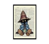 YJJGLZC Poster vintage de dictionnaire Vivi Final Fantasy (2) sur toile pour décoration de chambre à coucher, bureau, chambre, cadeau 40 x 60 cm