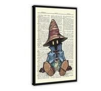 YJJGLZC Poster vintage de dictionnaire Vivi Final Fantasy (2) sur toile pour décoration de chambre à coucher, bureau, chambre, cadeau (60 x 90 cm)
