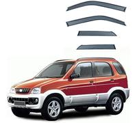 YJJSM Déflecteurs d'air pour Toit Automobile pour Daihatsu TERIOS 1997-2005,Acrylique Avant ArrièRe Pare-Pluie Voiture Déflecteur Déflecteurs de Fenêtre Latérale Accessoires Auto