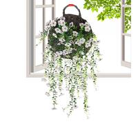 Yjkedfh Fleurs Artificielles de Gloire du Matin pour Extérieur, Apparence Réaliste, Réalistes pour Cour, Patio, Balcons, Mur, Porche, Porte, Gazebo en Printemps et Automne