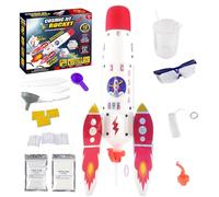 Yjkedfh Fusée Enfant - Jouets Éducatifs Fusée Spatiale - Ensembles De Construction Jeux Scientifiques Interactifs Kits STEM pour De Plus De 3 Ans Cadeaux pour Anniversaire Et