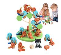 Yjkedfh Jouets d'Empilage en Bois | Jeu De Société en Bois Oiseau Équilibre | Activité Motrice Fine, Outils Éducatif Interactif pour École Maison Famille